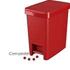 Lixeira Single 15 Litros Coza  - Vermelho Bold