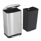 Lixeira Slim 30L Inox Delinia