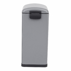 Lixeira Slim 40L Plástico Cinza Delinia