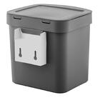 Lixeira Suspensa Com Suporte Para Fixação Trium Compacta Ou