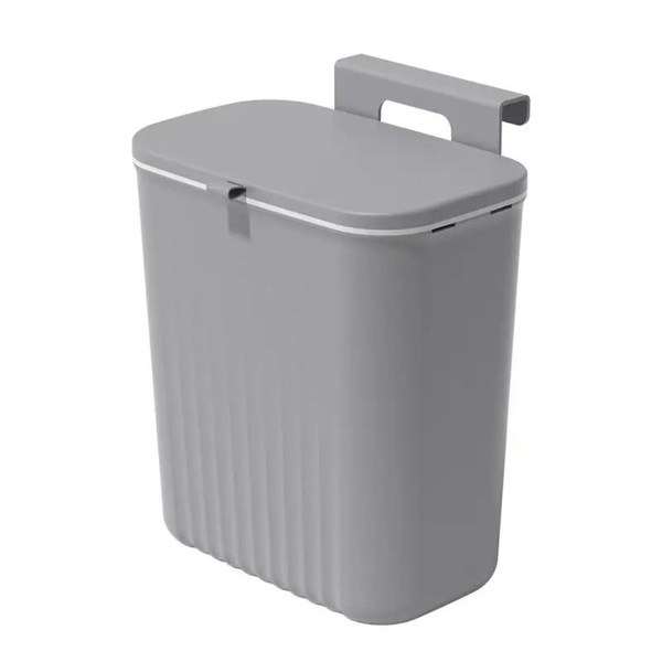 Lixeira Suspensa Para Cozinha E Banheiro Com Tampa Deslizante