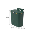 Lixeira Suspensa Para Cozinha E Banheiro Com Tampa Deslizante