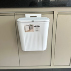 Lixeira Suspensa Para Cozinha E Banheiro Com Tampa Deslizante