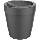 Lixeira Tampa Basculante Vitra 5l Cesto Lixo Banheiro Ou Preto