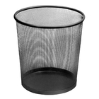 Lixeira Telada De Metal Preta 12,5l - Limpeza Com Estilo