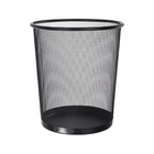 Lixeira Telada Metal Preta - 26 5cm