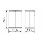 Lixeira Tramontina 3 Litros Tipo D Em Aço Inox Scotch Brite
