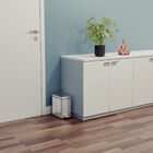 Lixeira Tramontina 6 Litros Tipo D Slim Com Pedal Em Aço Inox