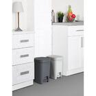 Lixeira Tramontina Compact 10l Polipropileno Cinza