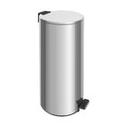 Lixeira Tramontina Loop Com Pedal 30l Redonda Inox Polido + S