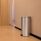 Lixeira Tramontina Loop Com Pedal 30l Redonda Inox Polido + S