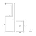 Lixeira Tramontina Luz Slim Em Aço Inox Black Matte Com Porta