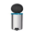 Lixeira Tramontina New Com Pedal 12l Redonda Inox Polido + Sa