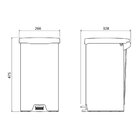 Lixeira Tramontina New Com Pedal 20l Redonda Inox Polido + Sa