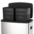 Lixeira Tramontina Octos Com Pedal 15l + 15l Scotch Brite