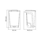 Lixeira Tramontina T-force Coleta Seletiva Metal Em Polipropi