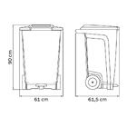 Lixeira Tramontina T-force Coleta Seletiva Metal Em Polipropi