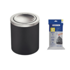 Lixeira Tramontina Útil Basculante 5l Redonda Preta + Saco De