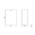 Lixeira Tramontina Wall 30 Litros Em Aço Inox Para Fixação Na