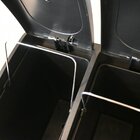 Lixeira Twins Inox 2 Compartimentos Com Amortecedor 30 Litros