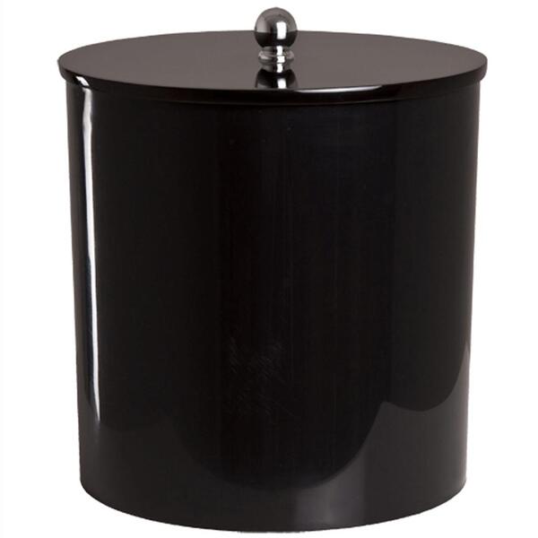 Lixeira Útil Preta Para Banheiro 20 X 20cm - 6,2 Litros