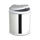 Lixeira Viel 2 5 L Inox Tampa Branca Ref: 3504