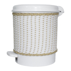 Lixeira Vime Bege Quarto Bebê Unissex