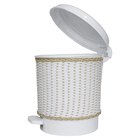 Lixeira Vime Bege Quarto Bebê Unissex