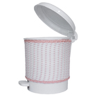 Lixeira Vime Rosa Quarto Bebê Menina