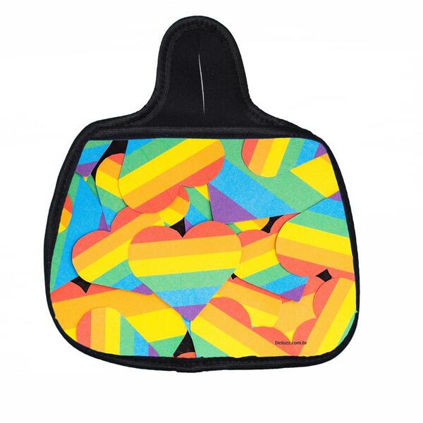 Lixo Car  Arco-íris Lgbt Material Neoprene 3mm Medidas 30x25cm
