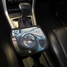 Lixo Car  Carro Preto Material Neoprene 3mm 30x25cm