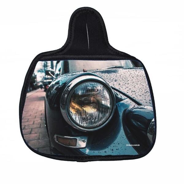 Lixo Car  Carro Preto Material Neoprene 3mm 30x25cm