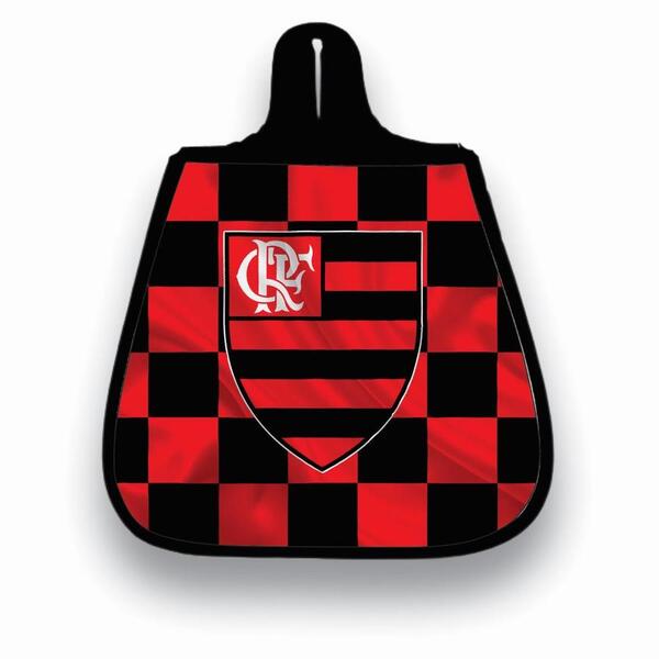 Lixo Car Lixeira Carro Neoprene Personalizado Flamengo Xadrez
