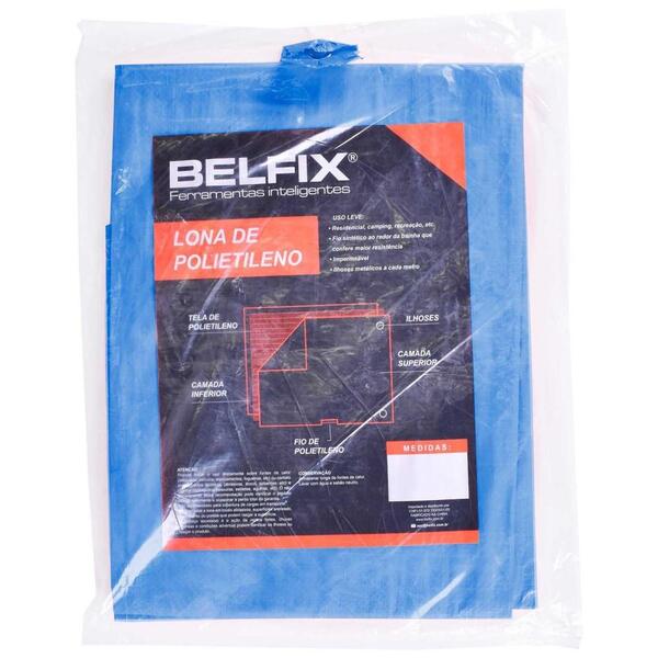 Lona Belfix Leve Polietileno 600 X 500cm Azul