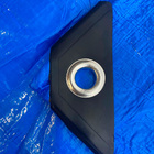 Lona Carreteiro Azul 6x4m 150 Micras 110g/m2 Com Ilhoses Metá