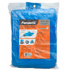 Lona Carreteiro Azul 6x5m 150 Micras 110g/m2 Com Ilhoses Metá