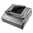 Lona Ck300 Blackout Prata X Preta 3x2 Metros Em Polietileno C