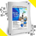 Lona Ck300 Branca 6x4 Metros Em Polietileno Com Ilhós A Cada