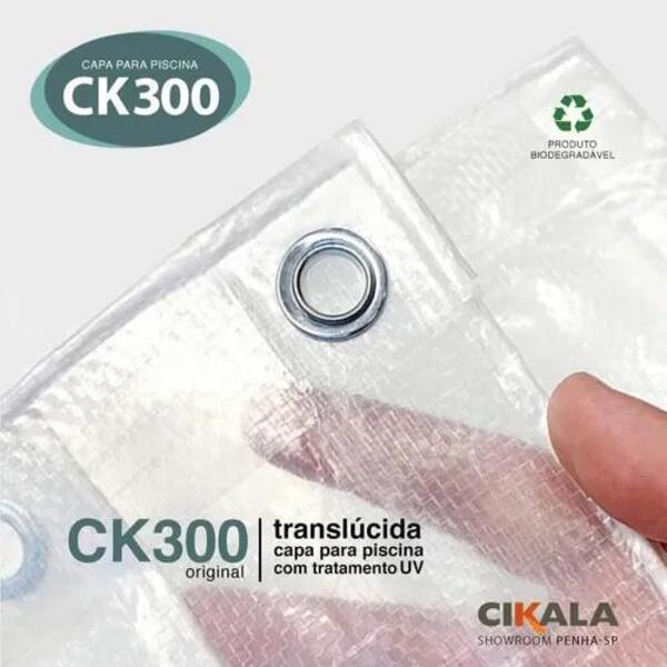 Lona Ck300 Translúcida 5x2 Metros Em Polietileno Com Ilhós A