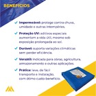 Lona Cobertura Impermeável Azul 5x5m 385 Micras