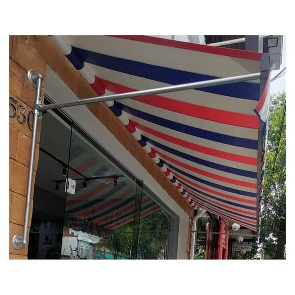 Lona Confeccionada Para Toldo Retrátil Barbearia 4,20m X 1,30