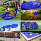 Lona De Polietileno 10x8m Impermeável Com Cantos Reforçados F