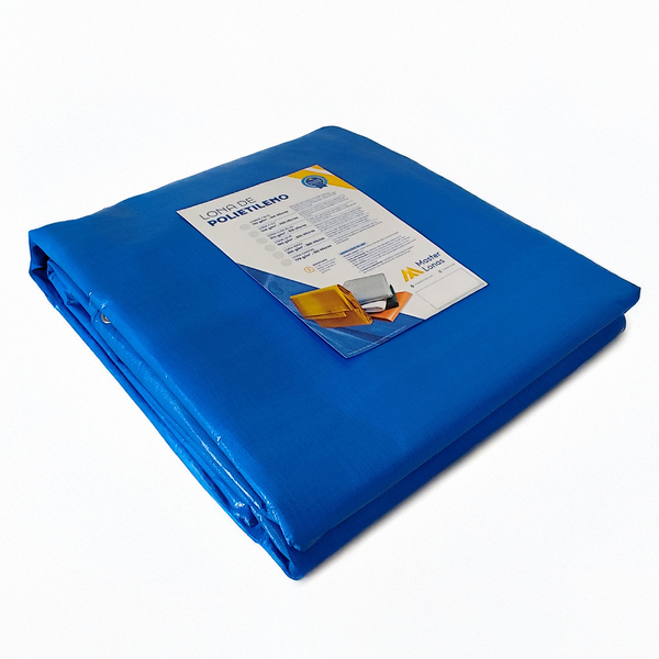 Lona Impermeável Com Ilhós Azul 4x3m 330 Micras