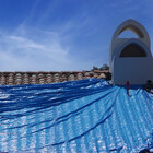 Lona Impermeável Com Ilhós Azul 7,5x3,5m 310 Micras