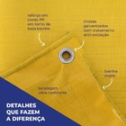 Lona Impermeável Com Ilhós Prata 4x3m 330 Micras