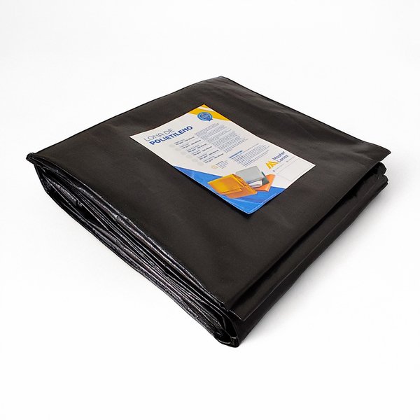 Lona Impermeável Com Ilhós Preto 3x3m 330 Micras