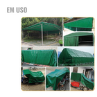Lona Impermeável Com Ilhós Verde 9x2,7m 330 Micras