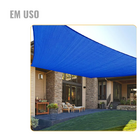 Lona Impermeável Plástica Azul 8x4m 150 Micras