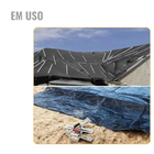 Lona Impermeável Preta 330 Micras 4x4m