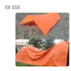 Lona Laranja Impermeável 330 Micras 5x5m